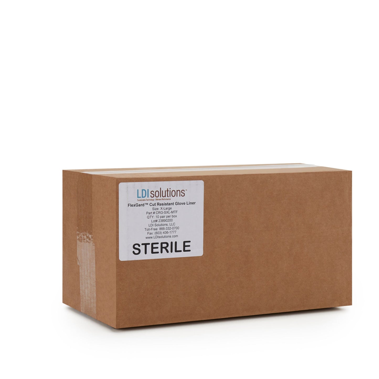 Sterile Flex-Gard™ HDPE Fiber / Spandex / Polyester Glove Liners, White - view 4