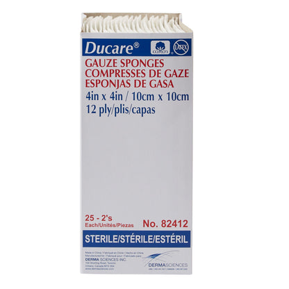Ducare Sterile Gauze Sponge, 12-Ply