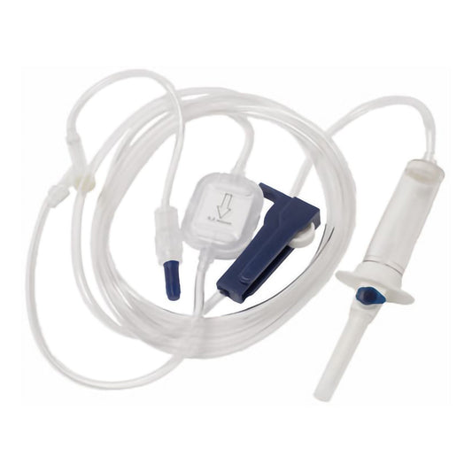 TrueCare Primary IV Administration Set Gravity 1 Port 20 Drops / mL Drip Rate 15 Micron Filter / 0.2 Micron Filter 92 Inch Tubing Solution Without Flow Regulator