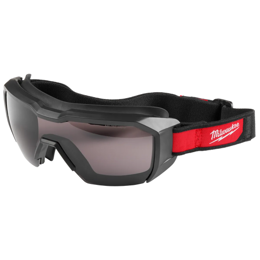 Milwaukee Vented Low-Profile Goggles - Tinted Dual Coat Lens 48-73-2061