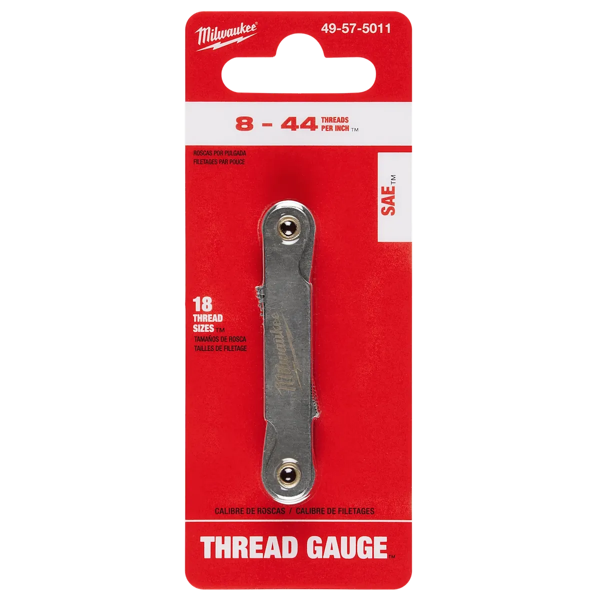 Milwaukee 8-44 TPI SAE Thread Gauge 49-57-5011 | High Speed Steel