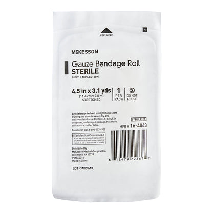 McKesson Sterile Fluff Bandage Roll, Eight-Ply