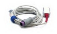 LNCS Masimo SpO2 Cable 4mm dia. X 7 Foot, TPU Jacket, 8-Pin, Male, Round Connector, Keyed Distal Connector, Female 9-Pin D-Sub Connector, Triple Keyed Proximal Connector For DPM 6, DPM 7, Accutorr 3, Accutorr 7, Passport 8, Passport 12, T1 Patient Monitor