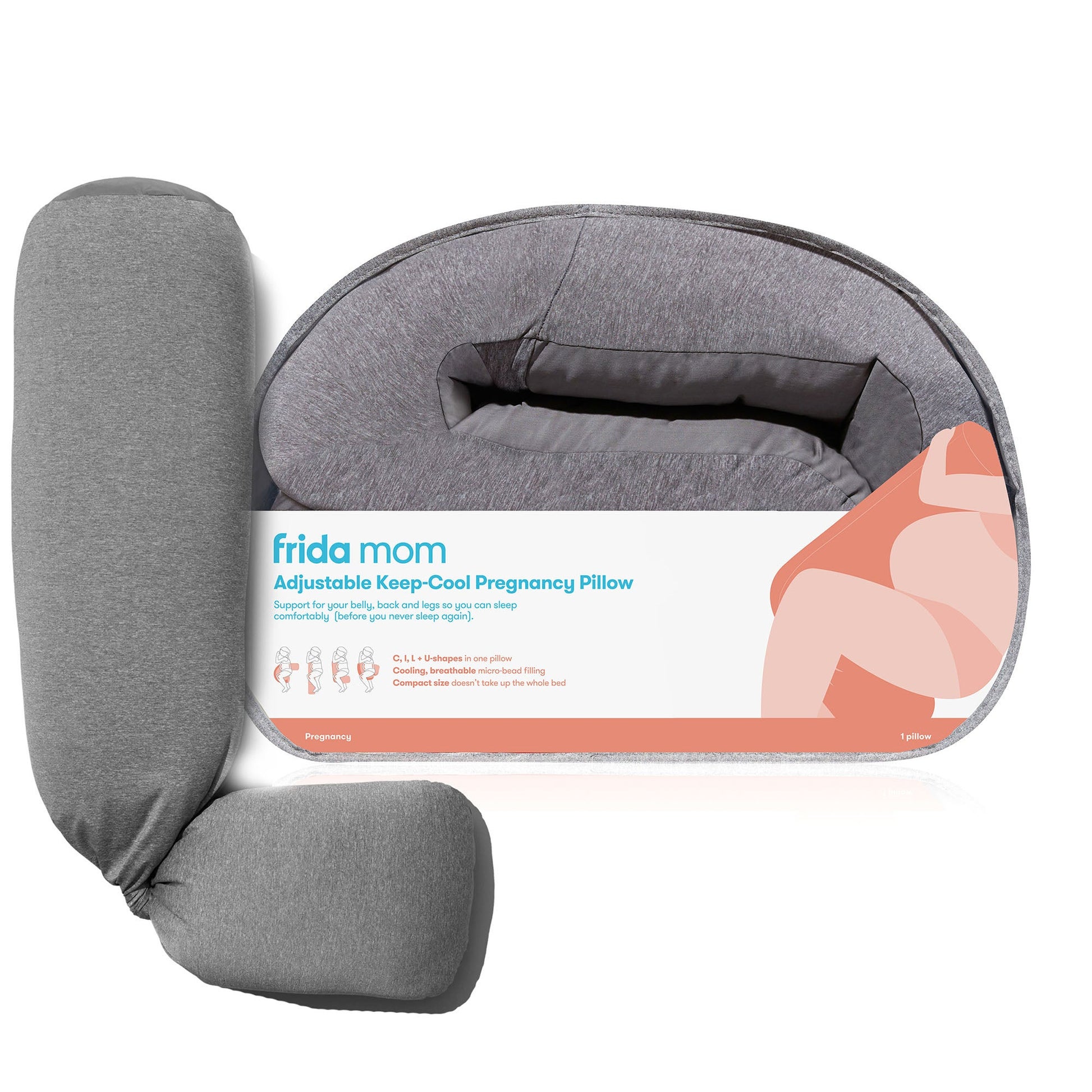 Fridababy Nursing Pillow Gray Reusable