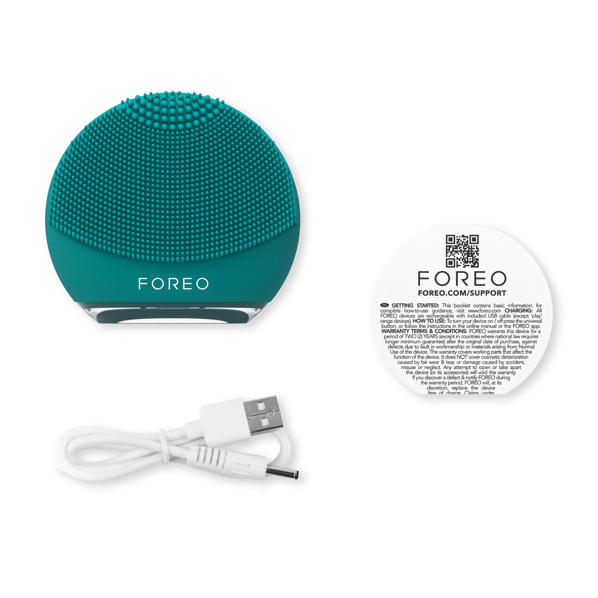 LUNA™ 4 go Portable Facial Cleansing Device, Evergreen