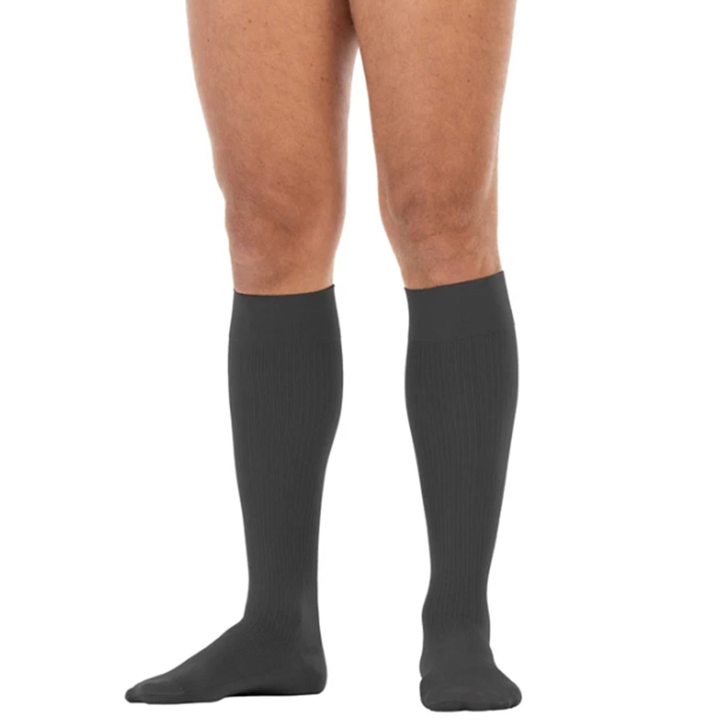 Jobst forMen Compression Stocking Knee High Large / Long Black Closed Toe