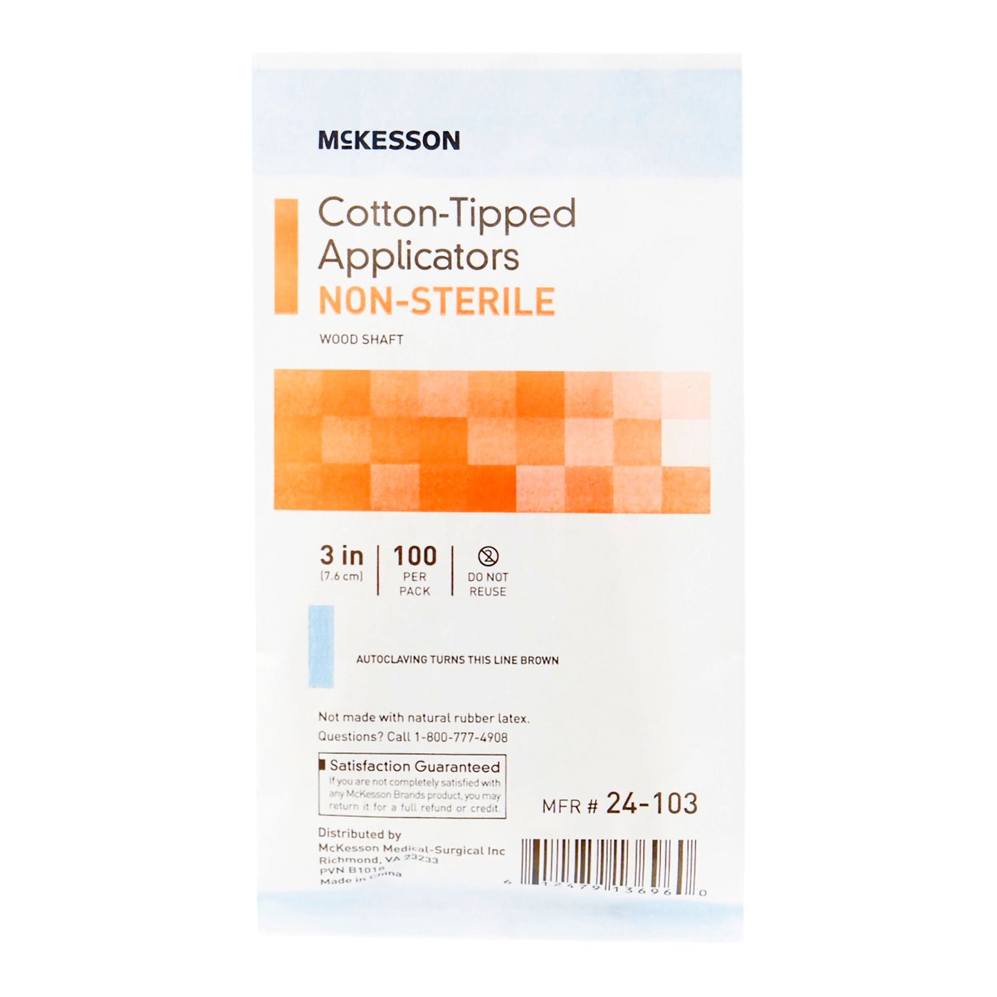 McKesson Nonsterile Cotton-Tip Swabsticks