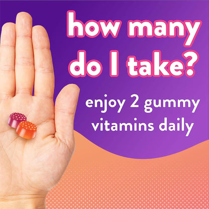 vitafusion® MultiVites® Gummies, Berry, Peach and Orange Flavors