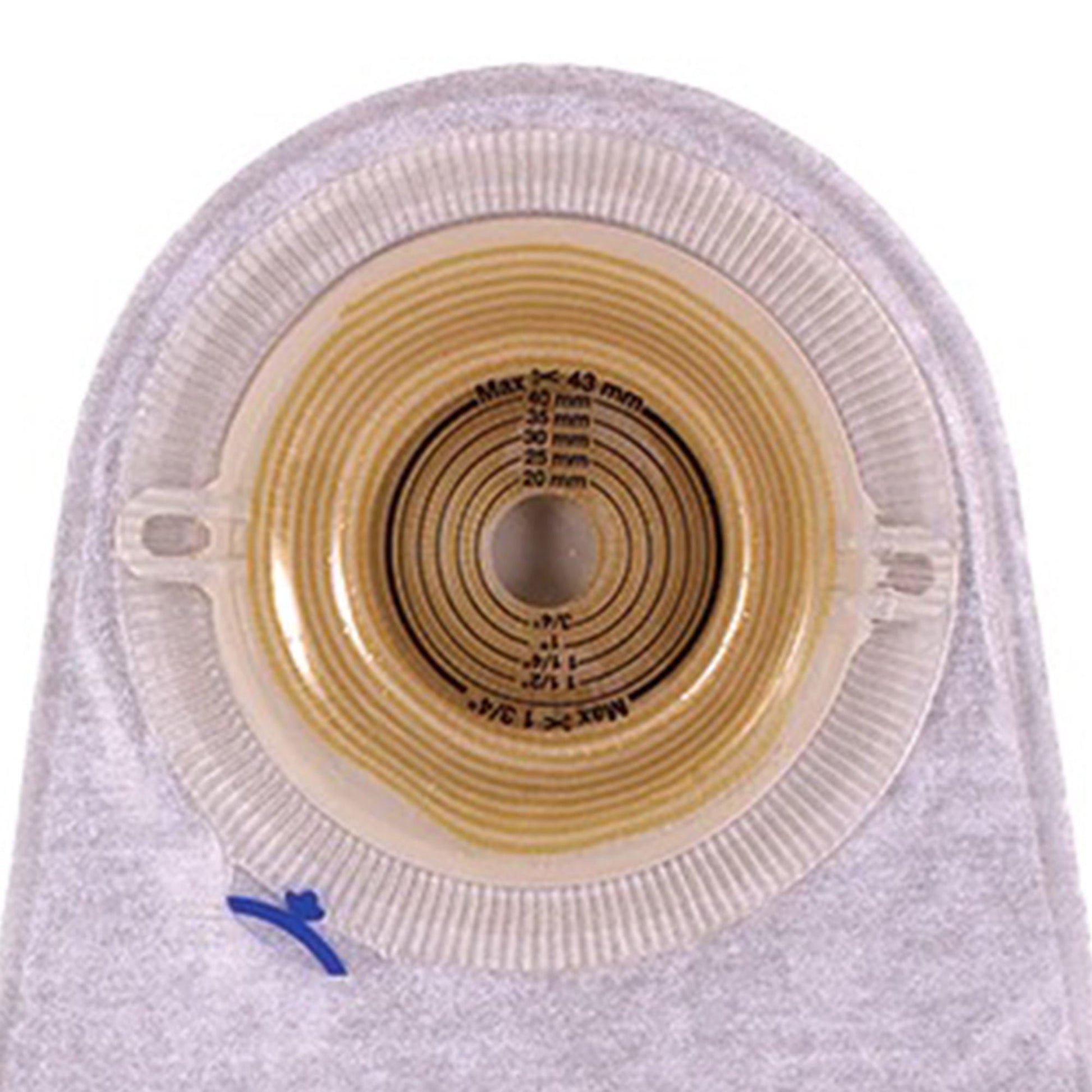 Assura® Deep Convex 1-Piece Transparent Urostomy Pouch, Stoma