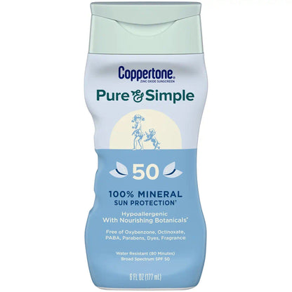 Coppertone® Pure and Simple SPF 50 Mineral Sunscreen Spray