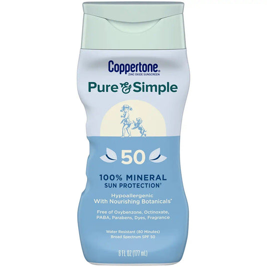 Coppertone® Pure and Simple SPF 50 Mineral Sunscreen Spray
