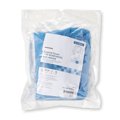 McKesson Nonreinforced Surgical Gown with Towel, Extra Large