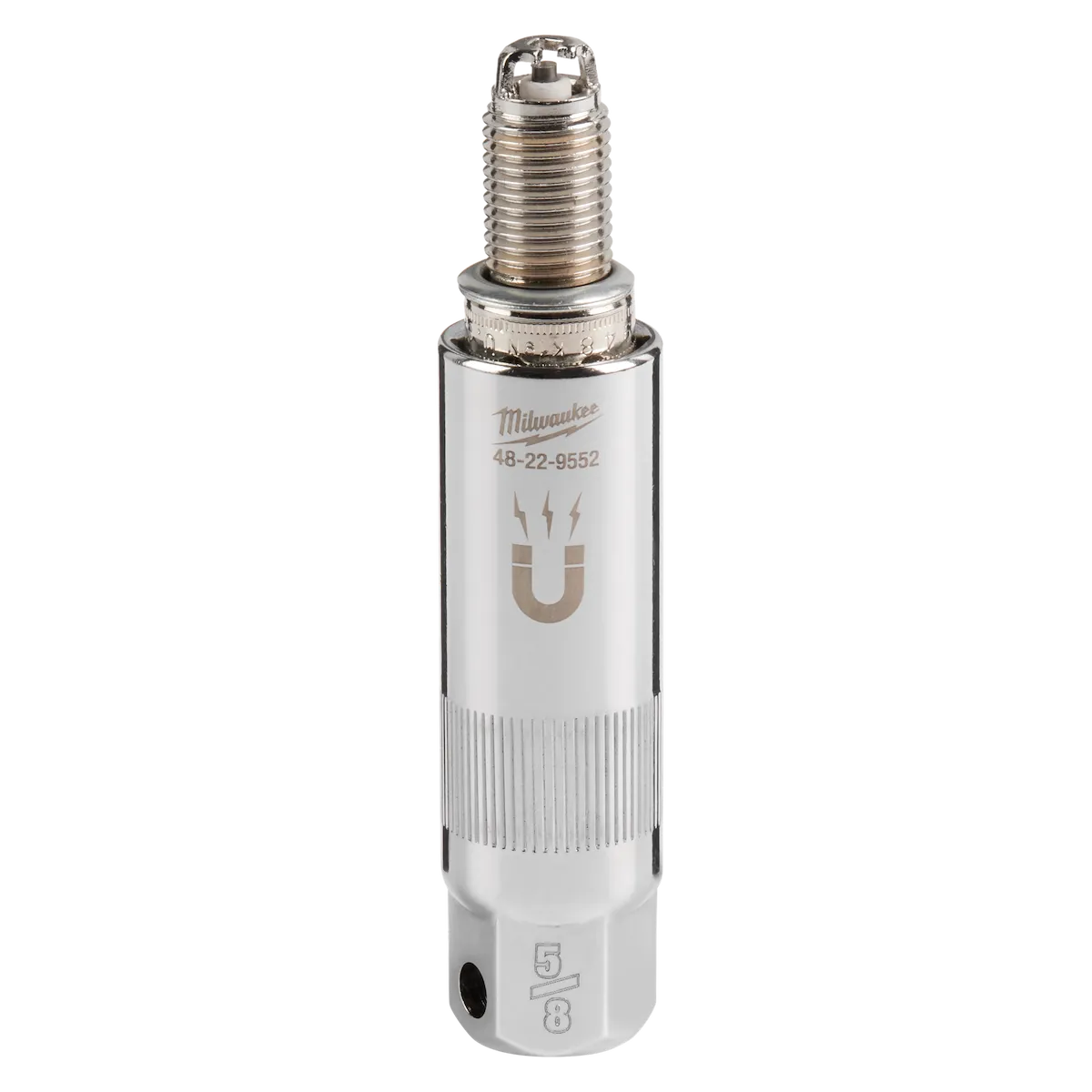 Milwaukee 3/8" Drive 5/8" Magentic Spark Plug Socket 48-22-9552 | 3/8 in Drive