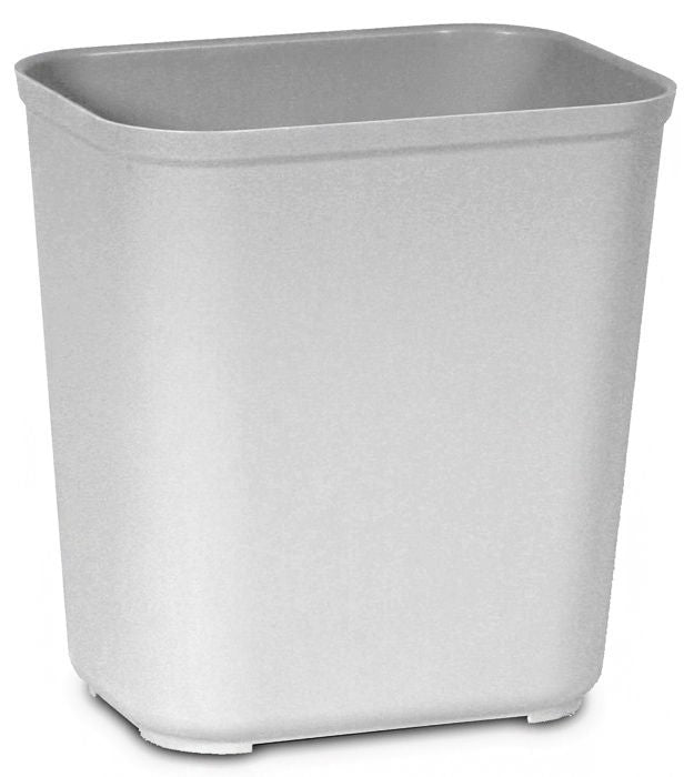 Rubbermaid Fire-Resistant Trash Can / 7 gal. Gray Thermoset Polyester Rectangular