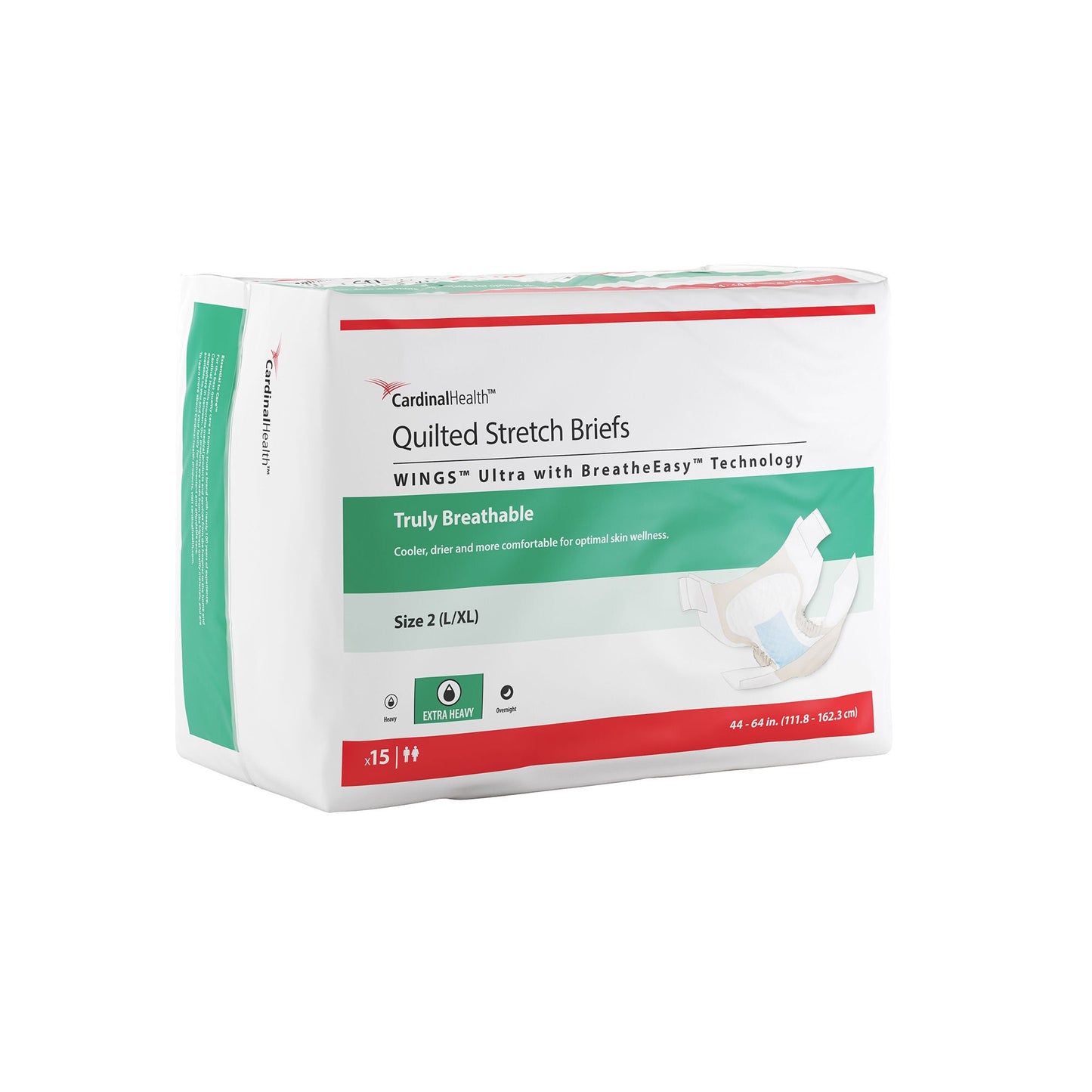 Wings Ultra Incontinence Brief Unisex Disposable Heavy Absorbency