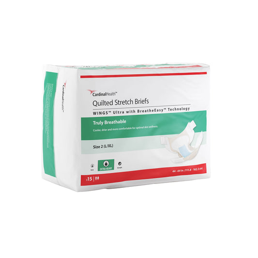 Wings Ultra Incontinence Brief Unisex Disposable Heavy Absorbency