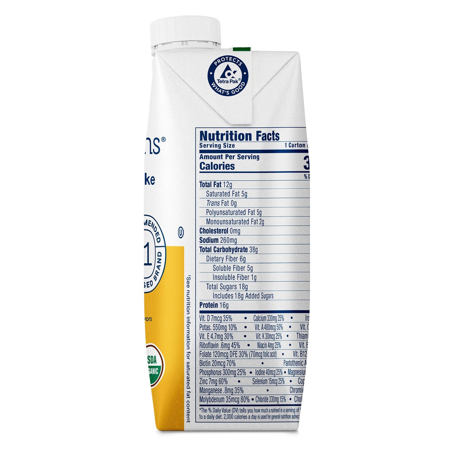 Kate Farms® Nutrition Shake, Vanilla, carton