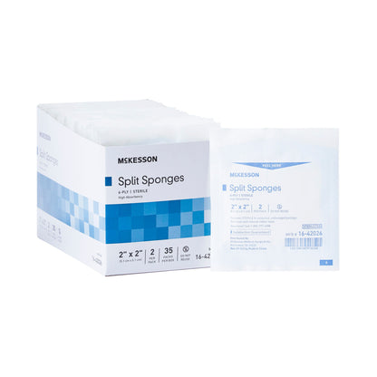 McKesson IV/Drain Split Dressing, Six Ply