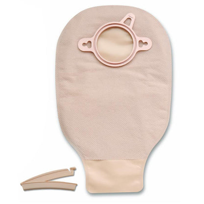 New Image™ 18203 Beige Colostomy Pouch, Pre-cut to Fit Stomas, Red Match