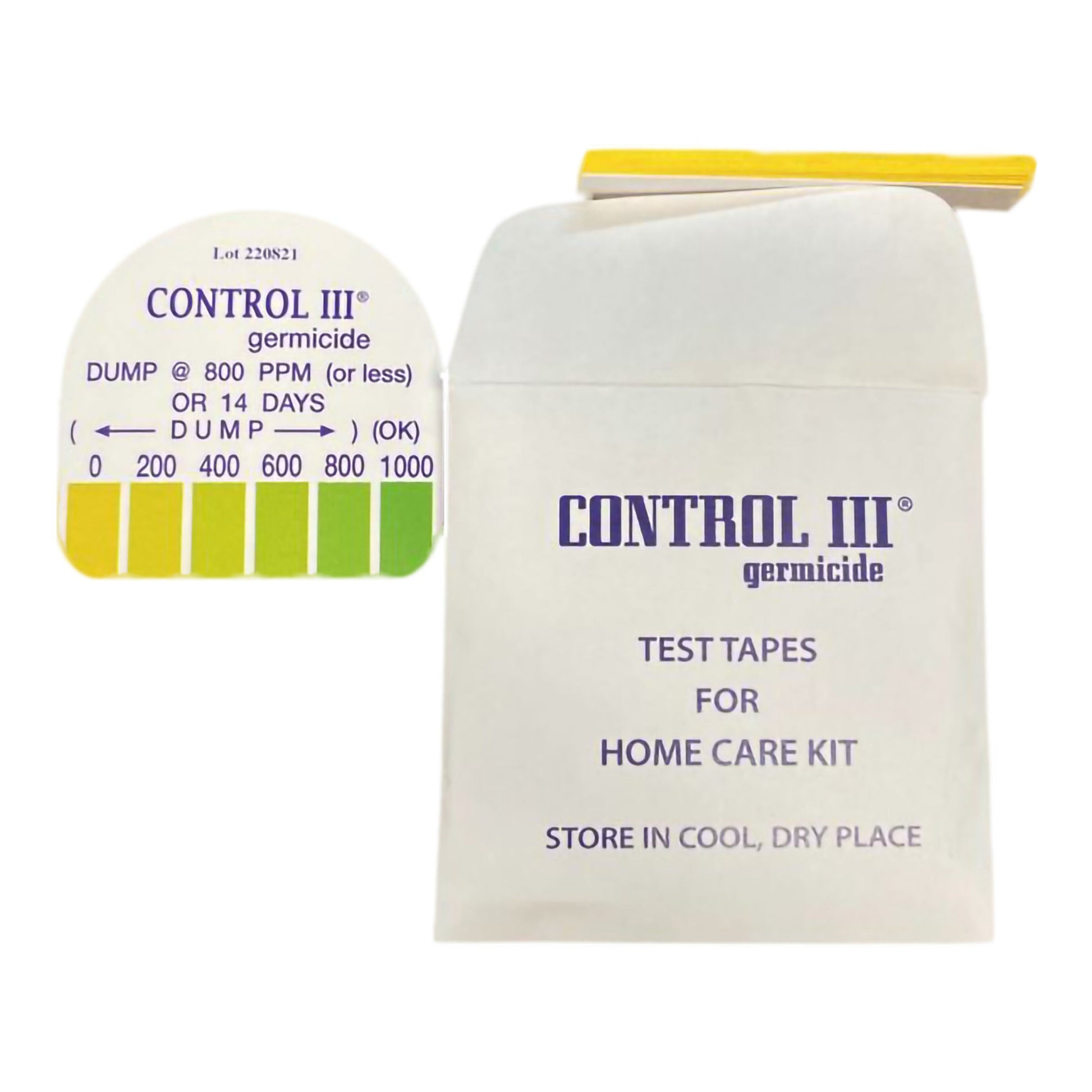 Control III Germicidal Solution Test Strip 15 Test Strips