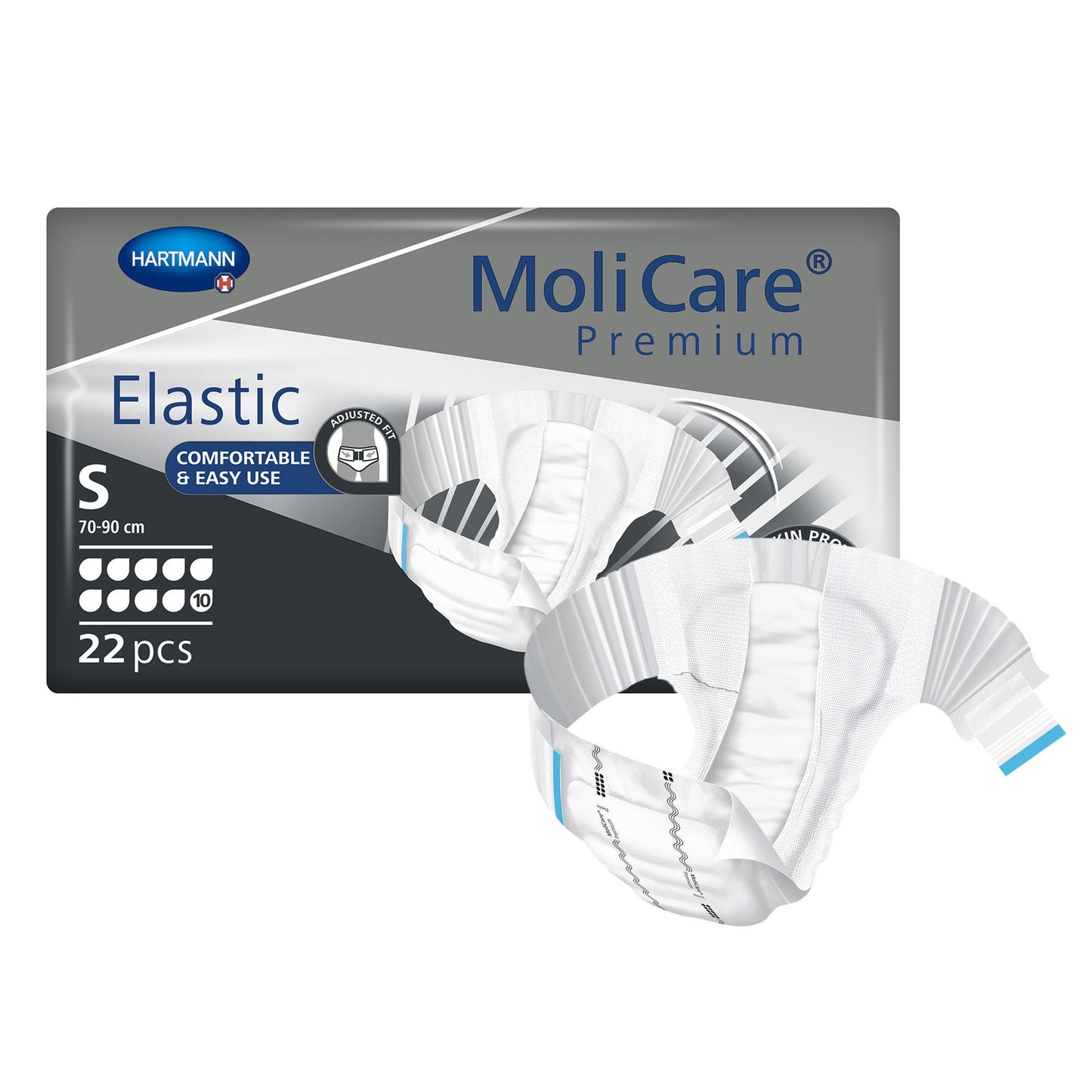 MoliCare® Premium Elastic 10 Drop Absorbency Incontinence Briefs
