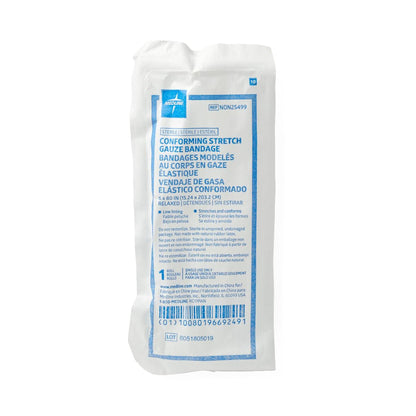 Medline Sterile Conforming Bandage, 1-Ply