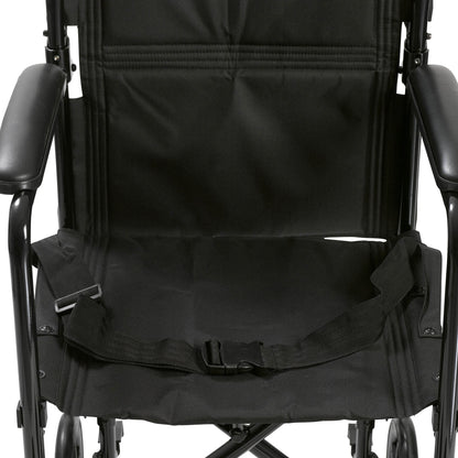 drive™ Transport Chair, Black, 17-Inch Seat Width