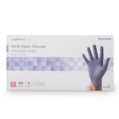 McKesson Confiderm® 3.0 Nitrile Exam Glove, Blue