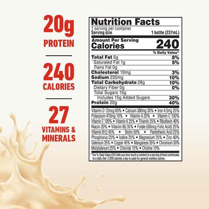 Boost® High Protein Vanilla Complete Nutritional Drink, bottle