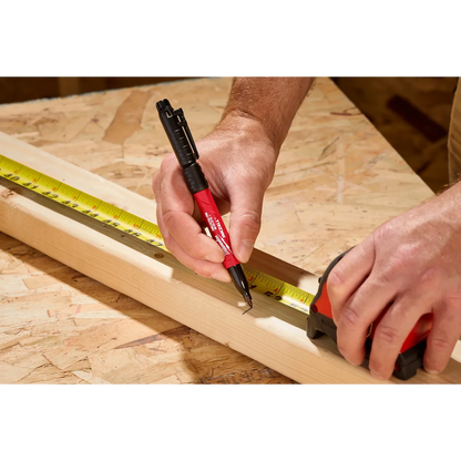 Milwaukee INKZALL Double Sided Black Jobsite Marker – Ultra Fine & Fine Point 48-22-3115