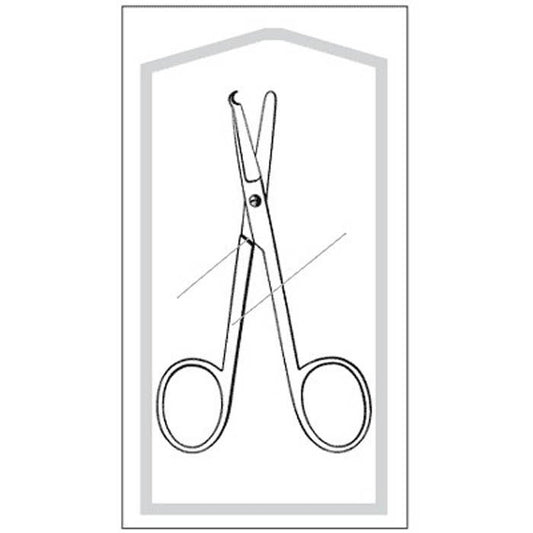 Econo Sterile™ Stitch Scissors Spencer-Littauer 4-1/2 Inch Length Floor / Office Grade Pakistani Stainless Steel Sterile