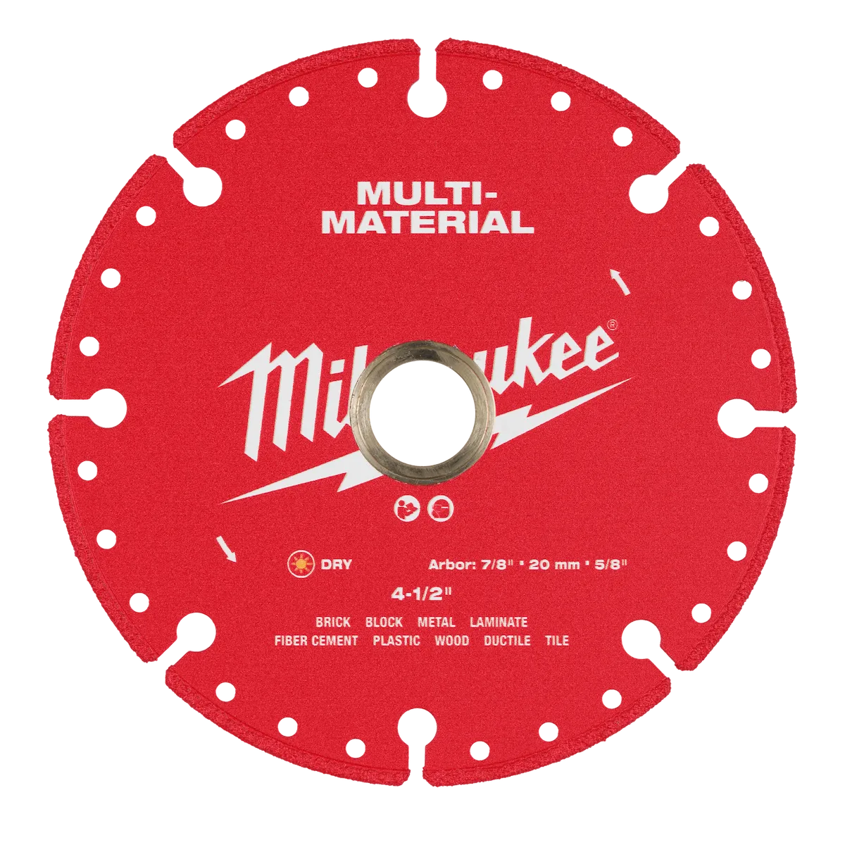 Milwaukee 4-1/2” Multi-Material Diamond Blade 49-93-9604 | Diamond Coated