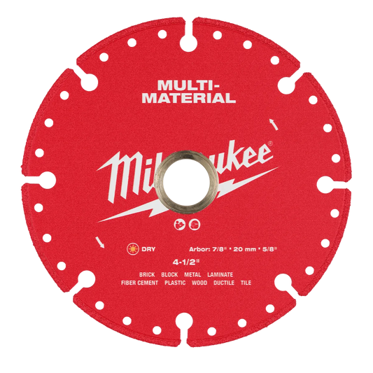 Milwaukee 4-1/2” Multi-Material Diamond Blade 49-93-9604 | Diamond Coated
