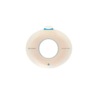 SenSura® Mio Click Ostomy Barrier, Stoma Opening, Blue Color Match