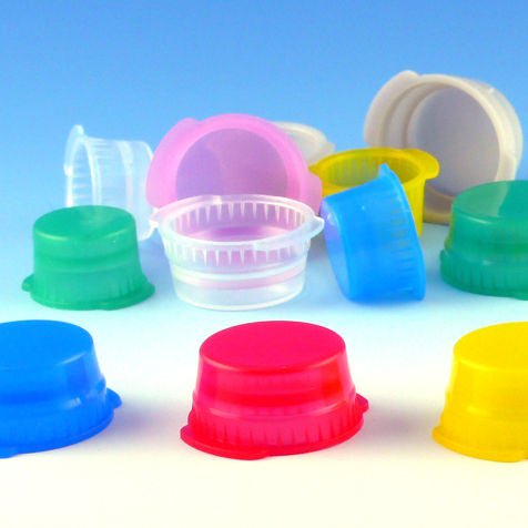 Cappers™ Polyethylene Colorless Double Tab Snap Cap Tube Closure, 1000