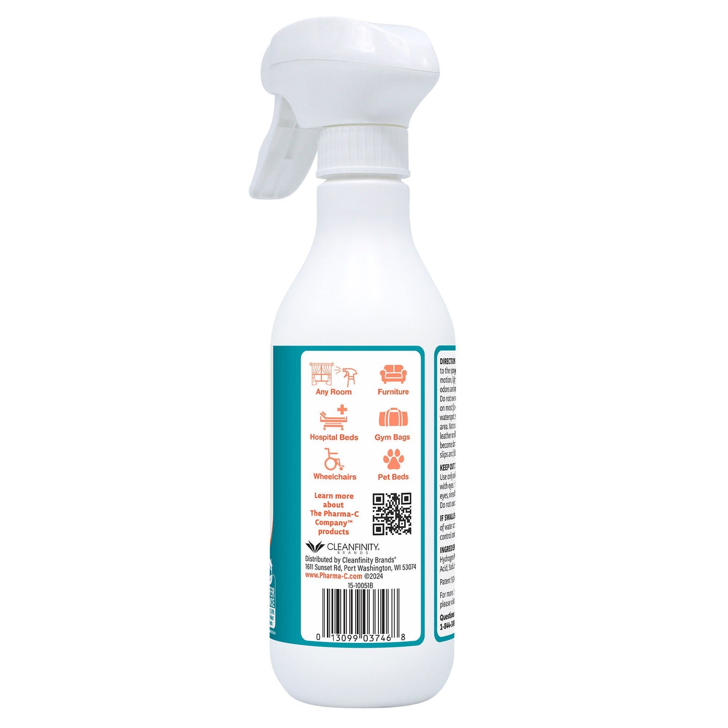 The Pharma-C Company Deodorizer Liquid Bottle Clean Scent