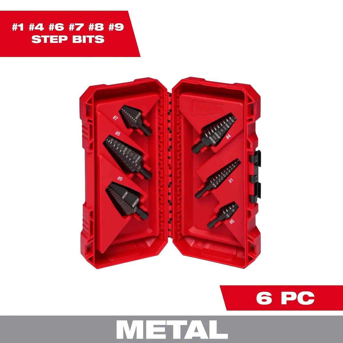 Milwaukee 6PC Step Drill Bit Set 48-89-9224 | 6-Piece