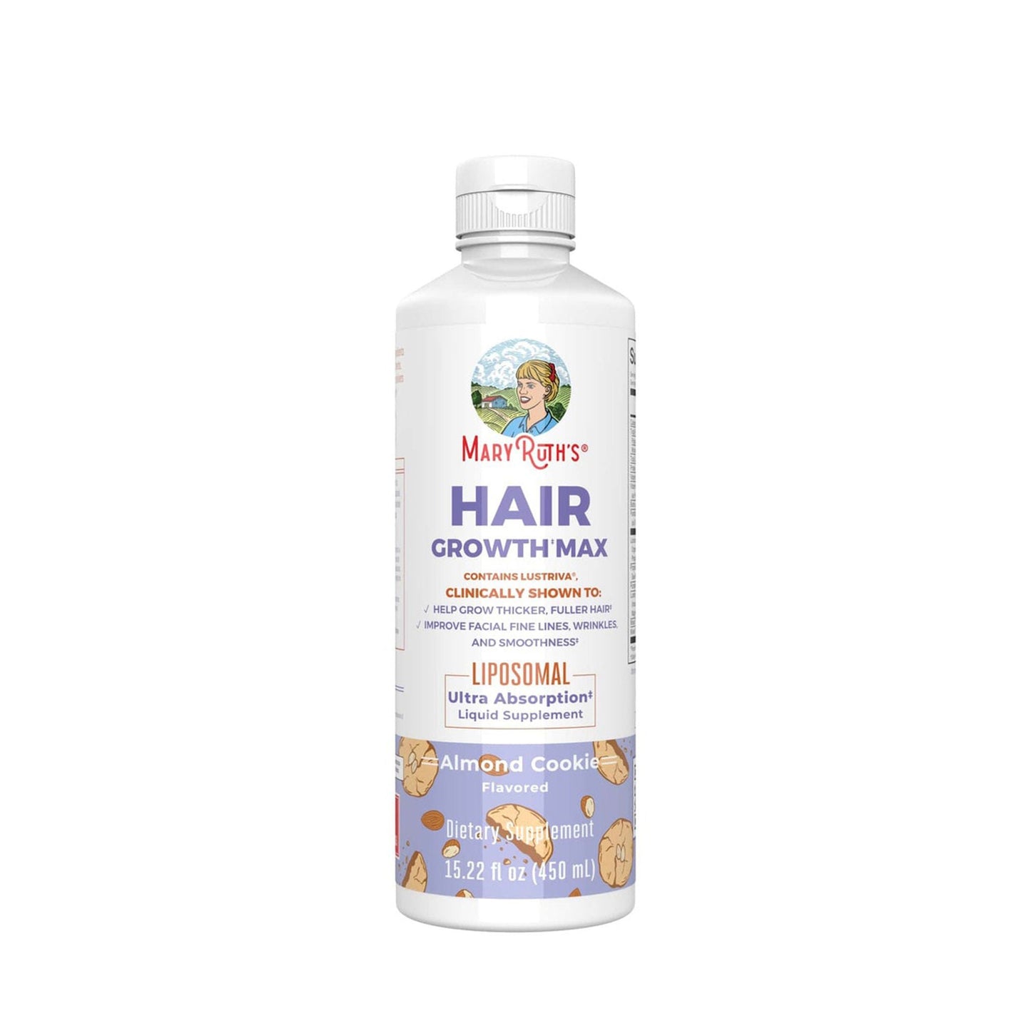 Mary Ruth's® Hair Growth Max Liposomal, Almond Cookie Flavor