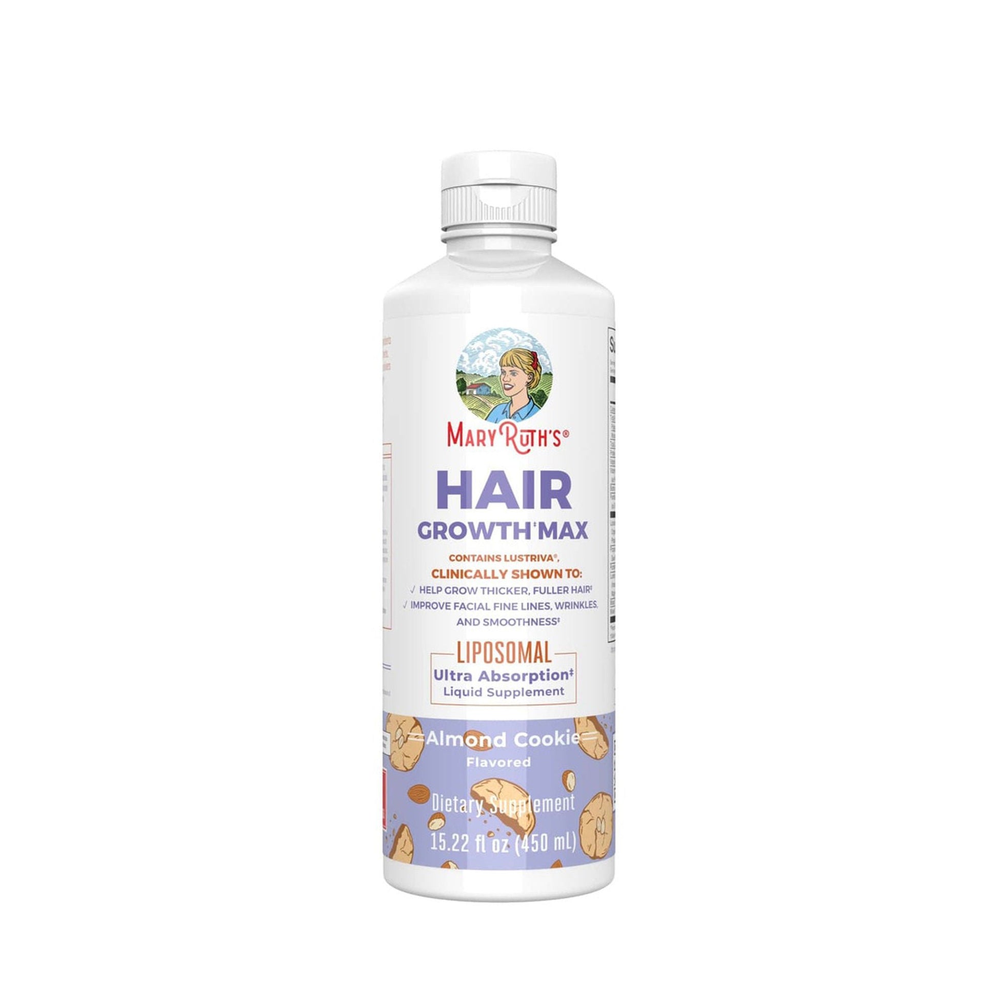 Mary Ruth's® Hair Growth Max Liposomal, Almond Cookie Flavor