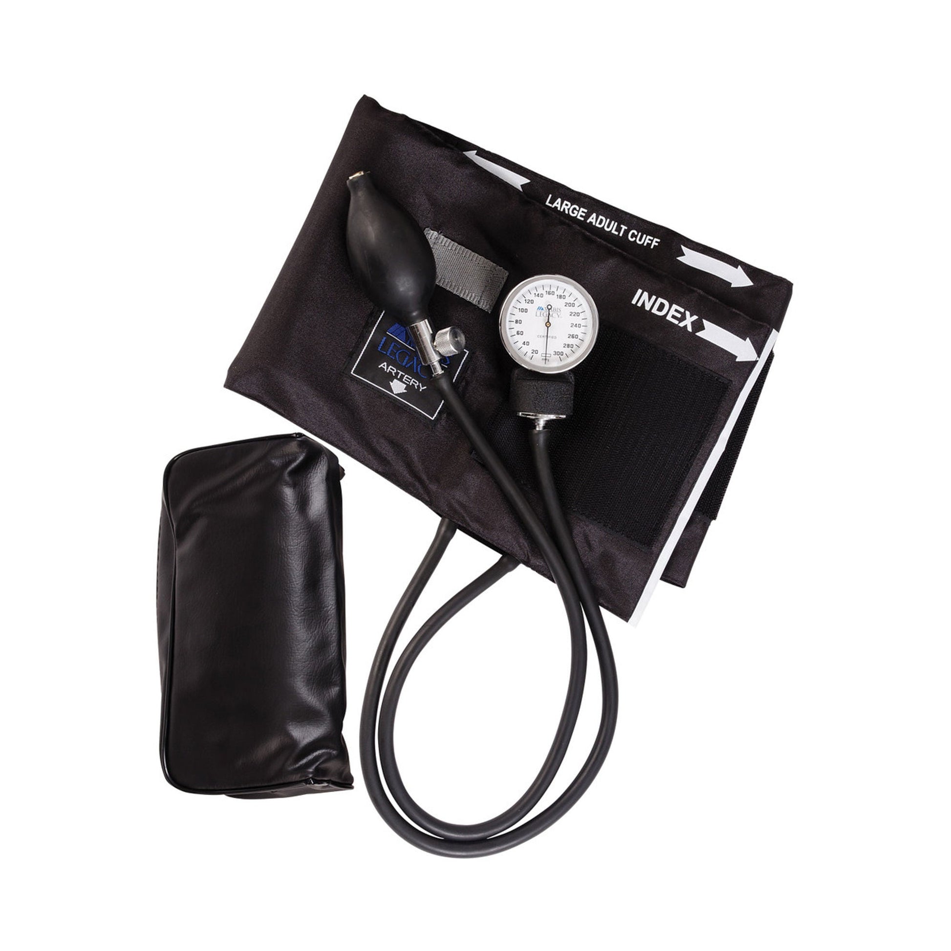 Legacy™ Aneroid Sphygmomanometer, Large, Black