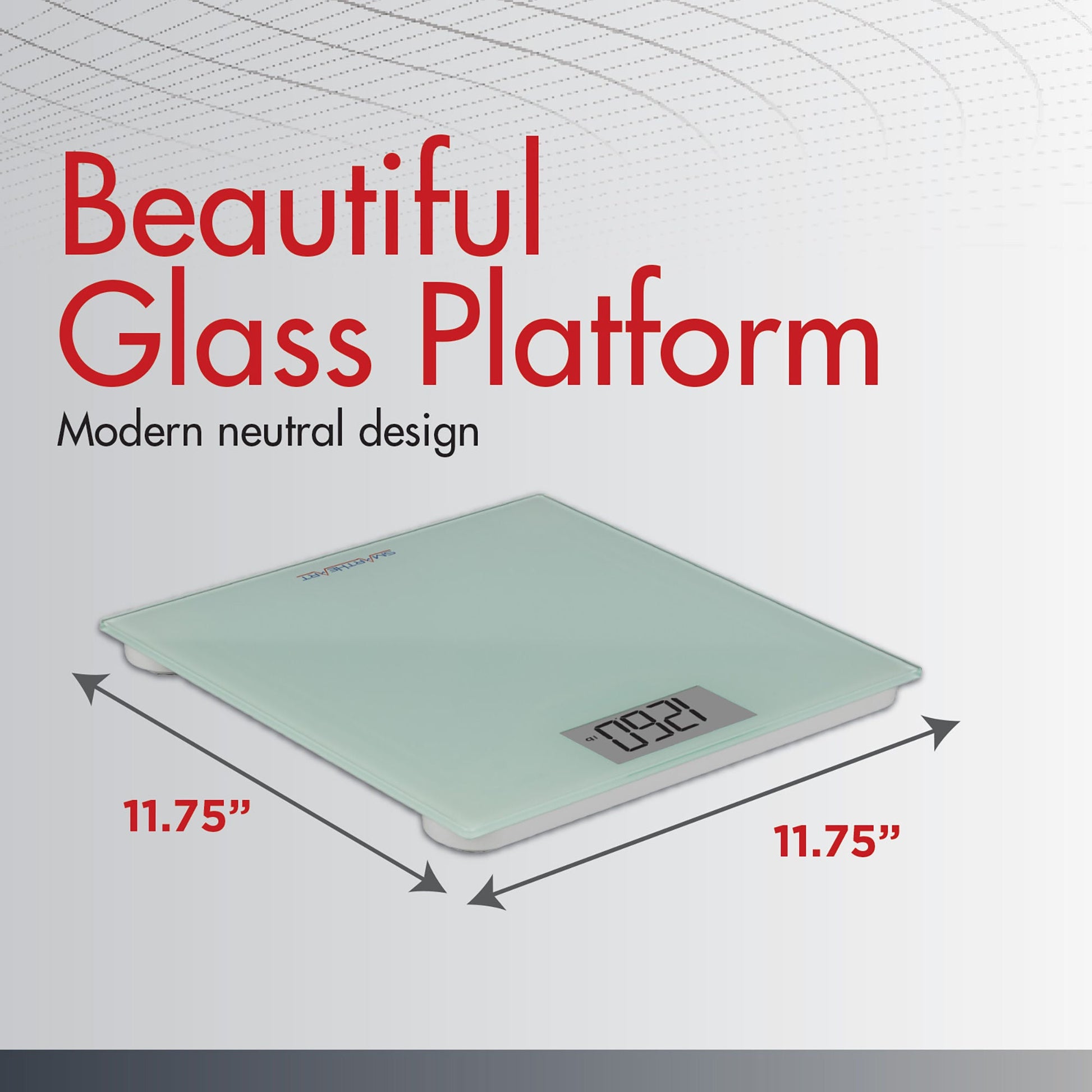 Veridian Floor Scale LCD Display 441 lbs / 200 kg. Battery Operated