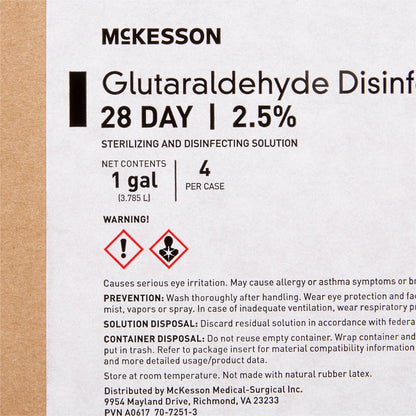 McKesson Glutaraldehyde High Level Disinfectant, 1-gallon Jug – Case of 4 - view 6