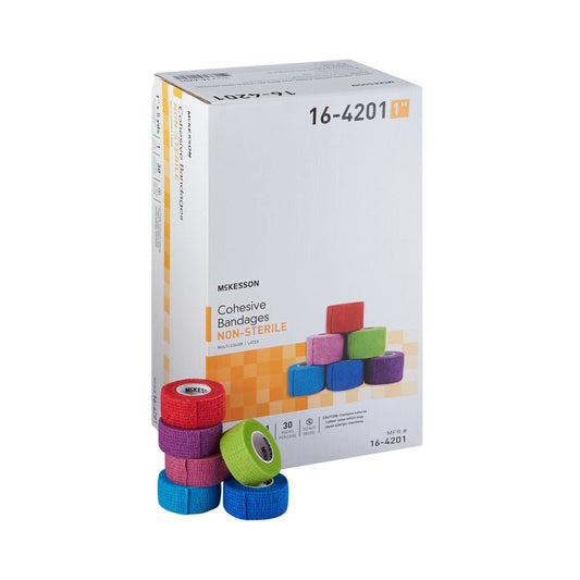 McKesson Self-adherent Closure Cohesive Bandage, 1 Inch x 5 Yard