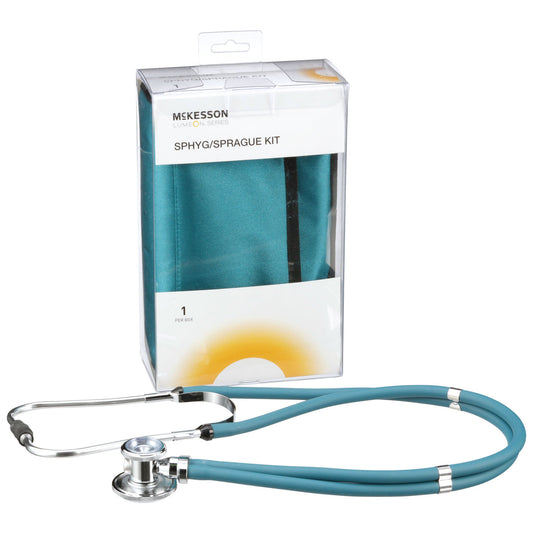 McKesson Lumeon™ Aneroid Sphygmomanometer/Sprague Kit, Teal