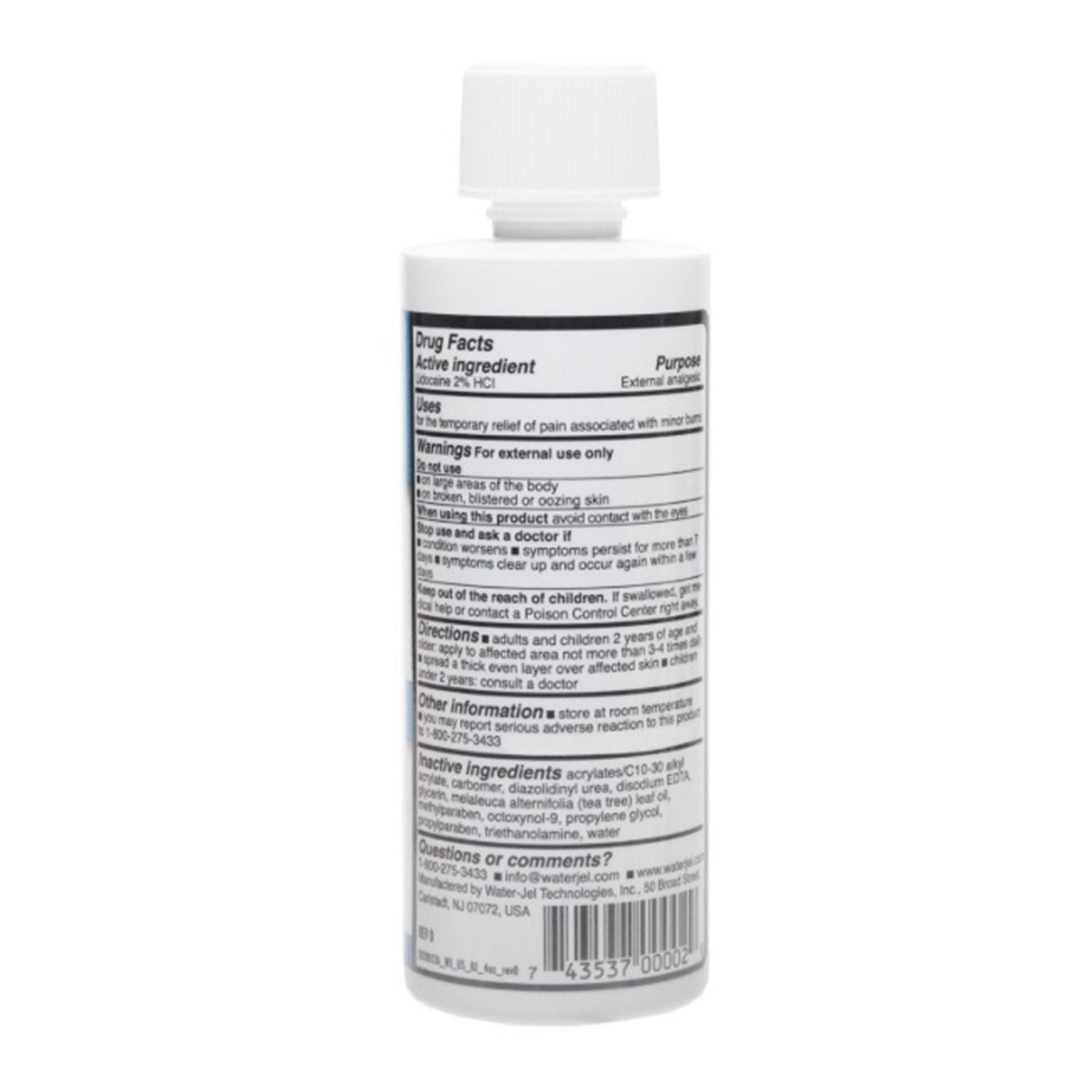 Water Jel® Burn Jel® Lidocaine Burn Relief Topical Gel