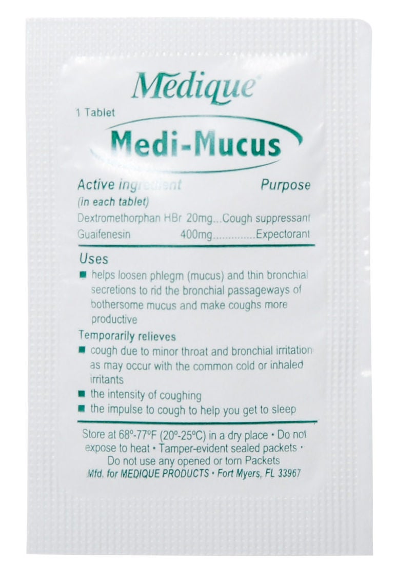 Medique® Medi-Mucus Cough Suppressant and Expectorant Cold & Cough Relief Tablet