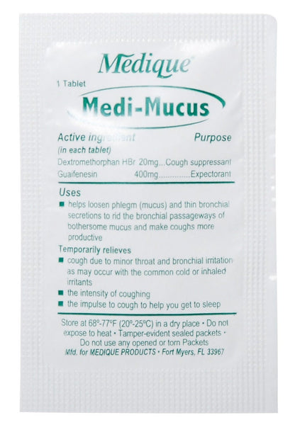 Medique® Medi-Mucus Cough Suppressant and Expectorant Cold & Cough Relief Tablet
