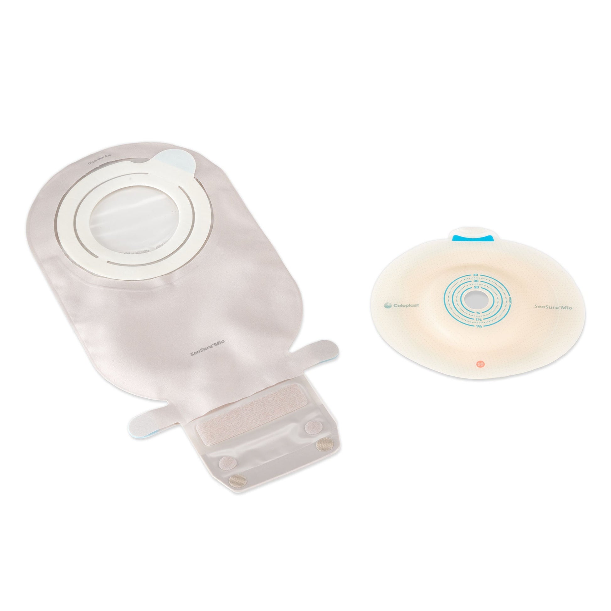 SenSura Micro Ostomy Pouch Two-Piece System Convex Light Drainable