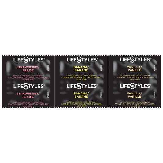 Lifestyles® Lubricated Latex Condom, Assorted Flavors