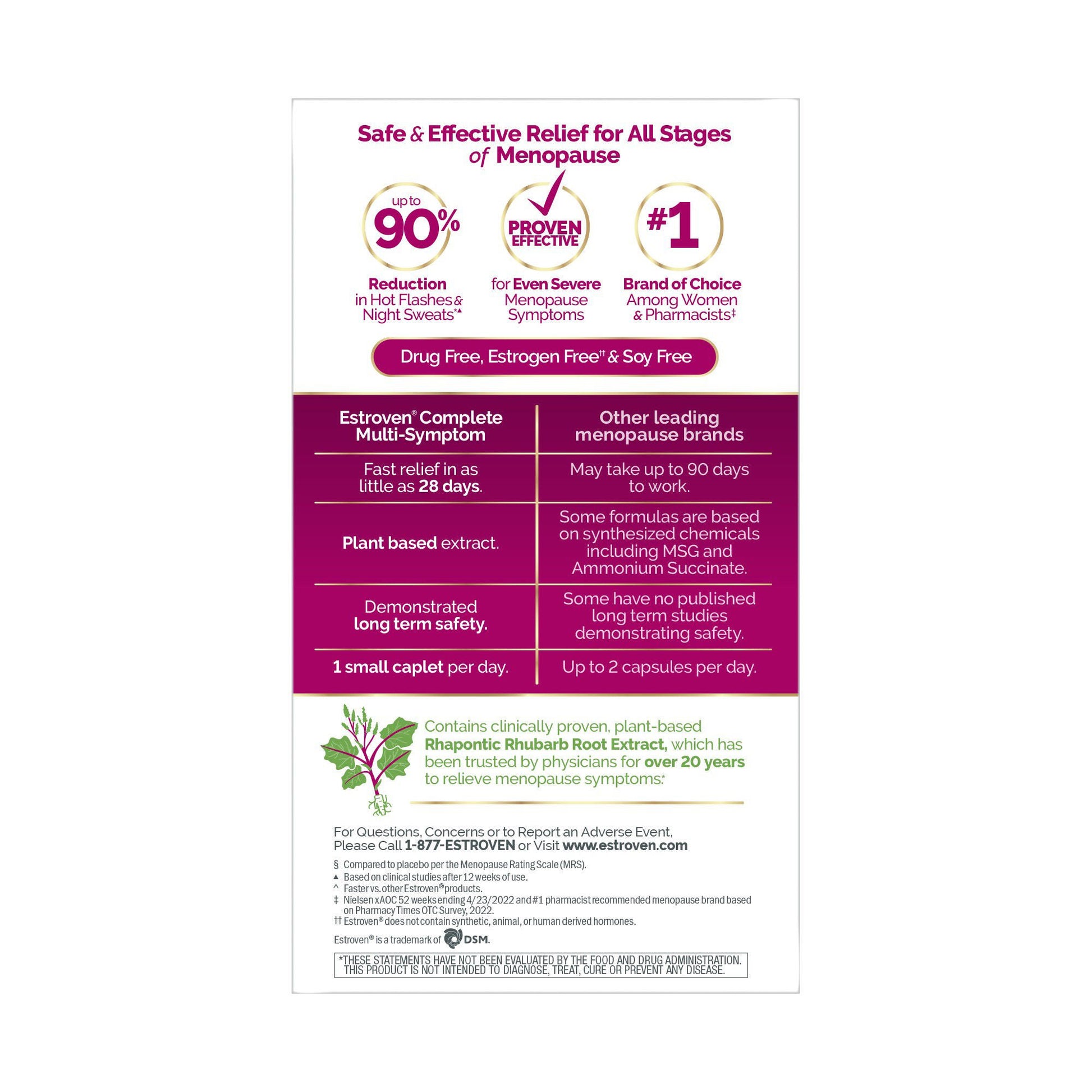 Estroven® Once Daily Complete Multi-Symptom Menopause Relief Caplets